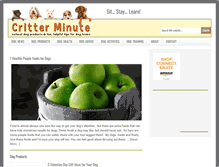 Tablet Screenshot of critterminute.com